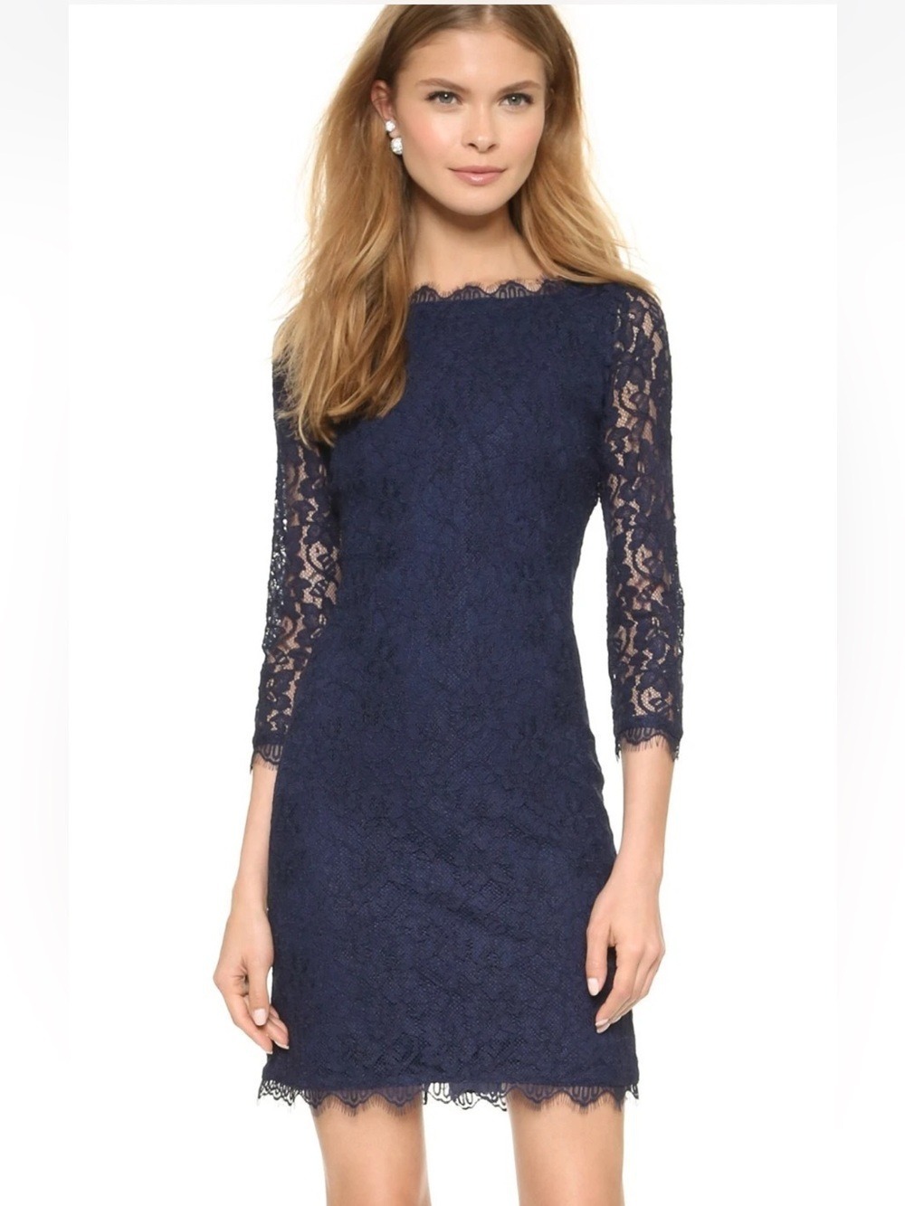 DIANE VON FURSTENBERG ‘Zarita’ Lace Cocktail Dress